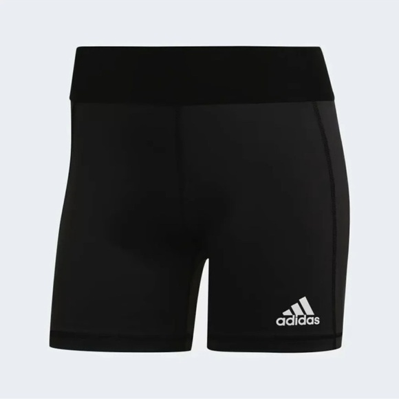 Adidas Women Techfit Badge Of Sport Short Tights GL0689 VOLLEYBALL SHORT - Picture 1 of 7